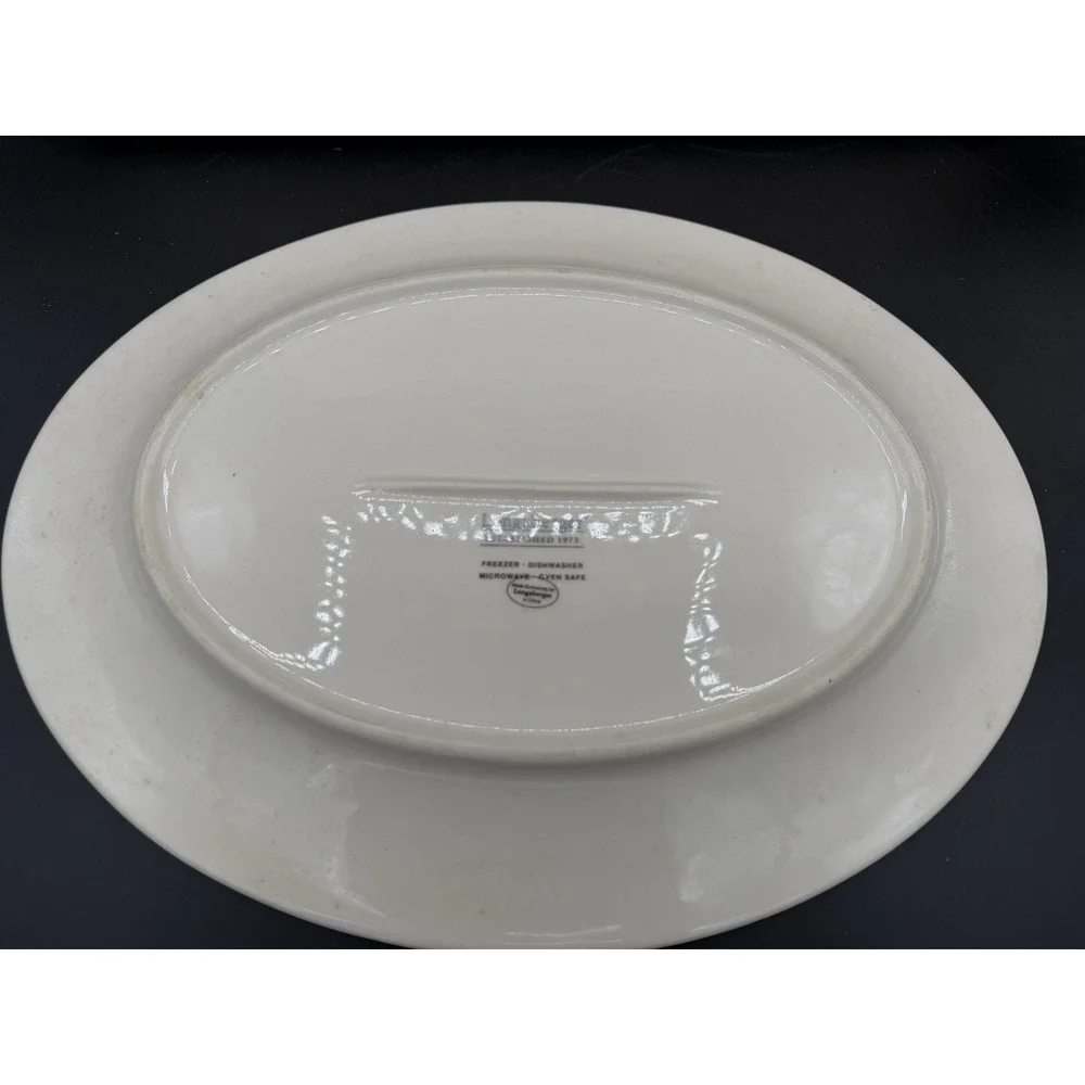 Longaberger Nature's Garland Pottery Platter 🍃🍽️ NIB –New in Box Serving Piece